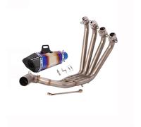 Sistema Completo De Escape Motocicleta Tubo Enlace Medio Delantero Silenciador 51 Mm para CB650F CB650R CBR650 CBR650F 2014-2022