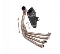 Sistema Completo De Escape Motocicleta Tubo Enlace Medio Delantero Silenciador 51 Mm para CB650F CB650R CBR650 CBR650F 2014-2022