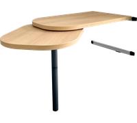 Sistema completo de mesas viertec con tablero / tablero giratorio y bastidor de mesa