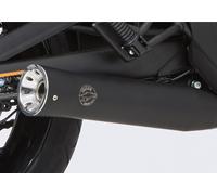Sistema completo Falcon Double Groove, silenciador de acero inoxidable, colector