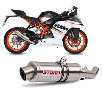 Escape completo homologado Storm GP en Acero inox. posicion estandar para KTM RC 390 14-16