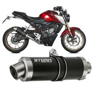 Sistema completo Storm by Mivv Gp Negro Acero para Honda Cb 125 R 2021 > 2023