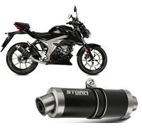 Sistema completo Storm by Mivv negro Gp Acero para Suzuki Gsx-s 125 2017 > 2020