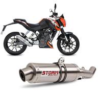 Sistema completo Storm by Mivv Silenciadores Gp Acero Ktm 200 Duke 2012 > 2014