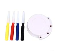 Sistema de aceite de reparación de relojes con 4 bolígrafos de aceite y plato de aceite diseñado para su uso en mantenimiento y pruebas de mecanismos de bobinado manual