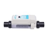 Sistema de agua salada para piscina con clorinador 8 g/h, color blanco, con autolimpieza, ahorra espacio, hasta 50 m³, ajuste inteligente, enchufe europeo