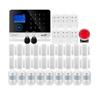 Sistema de Alarma, Alarma inteligente, cable inalámbrico, en casa, GSM, seguridad del hogar con Sensor Detector de movimiento, alarma antirrobo, Control por aplicación