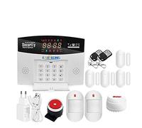 Sistema de Alarma antirrobo a la casa de Tuya WiFi Inteligente gsm Alarma de Seguridad 8 Idiomas Detector de Movimiento Abierto App Sirena incorporada del Timbre(Option E)