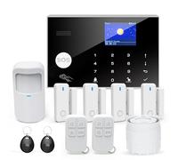 Sistema de Alarma con Alerta de Teléfono App,DIY WiFi Sistema de Alarma de Seguridad para el Hogar,12pcs Kit Sensor de Puerta Compatible con Alexa Google para Home Villa,para Niños Ancianos Seguridad