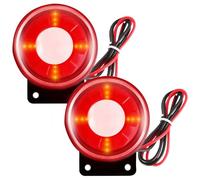 Sistema de alarma de seguridad 120 dB sirena: 2 unidades de alarma electrónica para el hogar, mini luz de sonido, luz intermitente, 12 V, minisirena electrónica, sistema de alarma para sistemas de