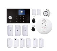 Sistema de Alarma de Seguridad, G30 Tuya WiFi Security Alarm System Smart Home gsm Kits de Detector Humo Fuego inalámbrico Kits(G30-S10R-E)