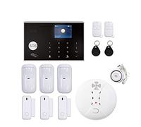 Sistema de Alarma de Seguridad, G30 Tuya WiFi Security Alarm System Smart Home gsm Kits de Detector Humo Fuego inalámbrico Kits(G30-S10R-C)
