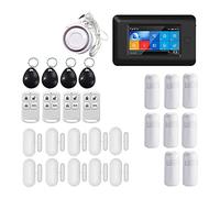 Sistema de alarma, PG-106 4G GSM GPRS Inalámbrico Sistemas de alarma seguridad for el hogar inteligente APP Control remoto for(YS021-PG-106-4G-BK-U)