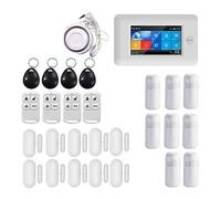 Sistema de alarma, PG-106 4G GSM GPRS Inalámbrico Sistemas de alarma seguridad for el hogar inteligente APP Control remoto for(YS021-PG-106-4G-WH-V)