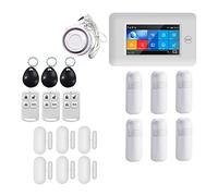 Sistema de alarma, PG-106 4G GSM GPRS Inalámbrico Sistemas de alarma seguridad for el hogar inteligente APP Control remoto for(YS021-PG-106-4G-WH-N)