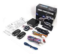 Sistema de alarma remota Auto Car, alarma remota de arranque con un solo botón, alarma remota universal para automóvil de 12 V, sistema de alarma remota Auto Car SUV arrancador de entrada sin llave an