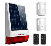 Sistema de alarma solar de 433 MHz con detector de movimiento antimascotas y mando a distancia para casa, oficina, almacén Wolf-Guard