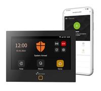 Sistema de Alarma WiFi + gsm Nivian NVS-TOUCHALARM-W | Seguridad para Hogar y Negocio | Alarma Inteligente con App, SMS, Llamadas, Sensor de Presencia y Apertura, Sirena Exterior