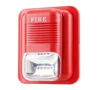 Sistema de Alerta de Incendio,12/24VDC 105Db Luz y Sonido Alarma de Protección contra Incendios Advertencia Sirena Estroboscópica Sistema de Seguridad de Alerta para Alarmas de Luz y Sonido