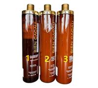 Sistema de alisado brasileño de queratina Bien Cacau para el cabello