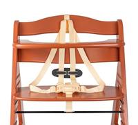 Sistema de arnés de 5 puntos para trona, 1 Set, compatible con Hauck, Stokke Tripp Trapp, Roba, etc., en beige, arnés con clip de pecho, arnés de seguridad ajustable para trona