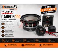 Sistema de audio CARBON 100 2 vías 10 cm (4") componentes altavoz conjunto...