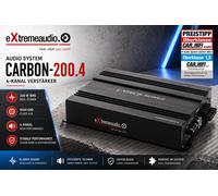 Sistema de audio CARBON 200.4 4 canales A/B amplificador 360 vatios RMS...