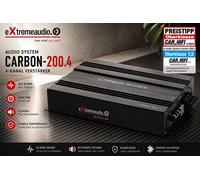 Sistema de audio CARBON 200.4 4 canales A/B amplificador 360 vatios RMS...