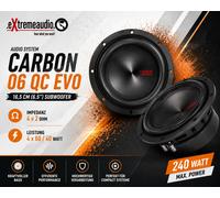 Sistema de audio CARBON06 QC EVO Subwoofer 240 vatios 16,5 cm (6,5") Woofer Bass