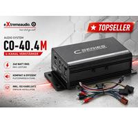 Sistema de audio CO-40.4 M 4 canales IC amplificador 240 vatios RMS con juego...