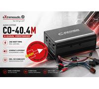 Sistema de audio CO-132 Amplificador de 4 canales de 6/12 pies y 240 vatios RMS