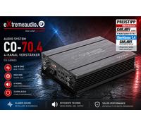 Sistema de Audio CO70.4 Amplificador 4-Kanal A/B 440 Vatios RMS