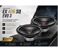 Sistema de audio EX 406 SQ EVO 3 altavoces de medios ovalados 4x6 kickbass...