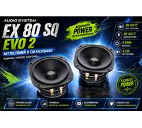 Sistema de audio EX 80 SQ EVO 2 altavoces de medios 80 mm, 90 vatios, 1 par