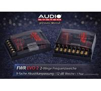 Sistema de audio FWR EVO 2 cruce de frecuencia 2 vías 9 ajustes 12dB suave...