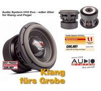 Audio Sistema H 10 EVO H-Evo Serie Spl Woofer 25cm Power-Subwoofer 2400 Vatios