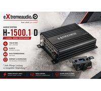 Sistema de audio H-1500.1D 1 canal mono amplificador 1500 vatios RMS SERIE HELON