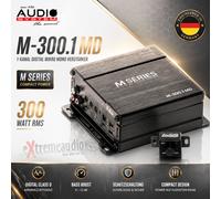 Audio System M-300.1 MD 1-Kanal Digital Micro Mono Amplificador 300 Vatios RMS