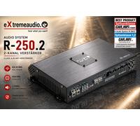 Sistema de Audio R-250.2 2-Kanal Análogo Clase A/B Amplificador 820 Vatios RMS
