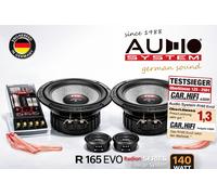 Sistema de audio R165 EVO 2 vías componentes altavoces conjunto 16,5 cm...
