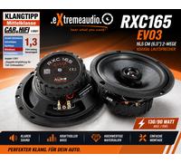 Sistema de audio RXC165 EVO3 16,5 cm (6,5") altavoces coaxiales bidireccional...