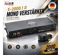 Audio System Amplificador mono X-2000.1 D 1 canal 2000 W RMS Digital
