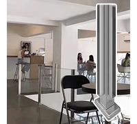 Sistema de barandilla de Cristal Zafiro - Barandilla Interior de 120 cm con Base y herrajes, Plataforma de Seguridad para Paneles de Vidrio - Diseño Moderno