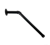 Sistema de barandilla de escalera con diseño de tubería montada en la pared para uso en exteriores y arquitectura industrial