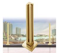 Sistema de barandilla de vidrio con poste de abrazadera de espiga y accesorios, elegantes paneles de balaustrada para porche, balcón, espacios residenciales y comerciales