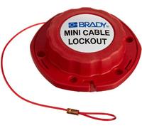 Sistema de Bloqueo de Cable de Nailon en Miniatura, 100mm x 2.44m x 45mm, Rojo