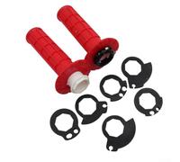 Sistema de bloqueo de empuñaduras de motocicleta de 22 mm con cámara de tubo de acelerador para manillar de bicicleta de calle todoterreno, juego de agarre cómodo de goma antideslizante en color negro