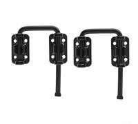 Sistema de bloqueo de puerta de aleación de zinc 2pcs para una seguridad e instalación óptimas (negro)