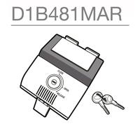 Shad D1B481MAR Recambio Sistema de Cierre de Baúl Sh48, Gris