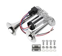 Sistema de bocina de aire dual de 150 dB con compresor integrado compatible con coches de 12 voltios CC, camiones, autobuses y vehículos marinos